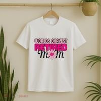 WorldS Okayest Retired Mom T-Shirt thumb 2