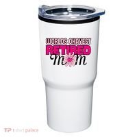 WorldS Okayest Retired Mom Tumbler thumb 0
