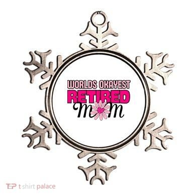 WorldS Okayest Retired Mom Ornament