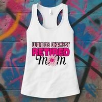WorldS Okayest Retired Mom Women's Tank Top thumb 3