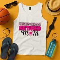 WorldS Okayest Retired Mom Tank Top thumb 4