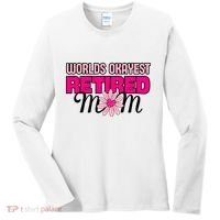 WorldS Okayest Retired Mom Women's Long Sleeve Shirt thumb 0