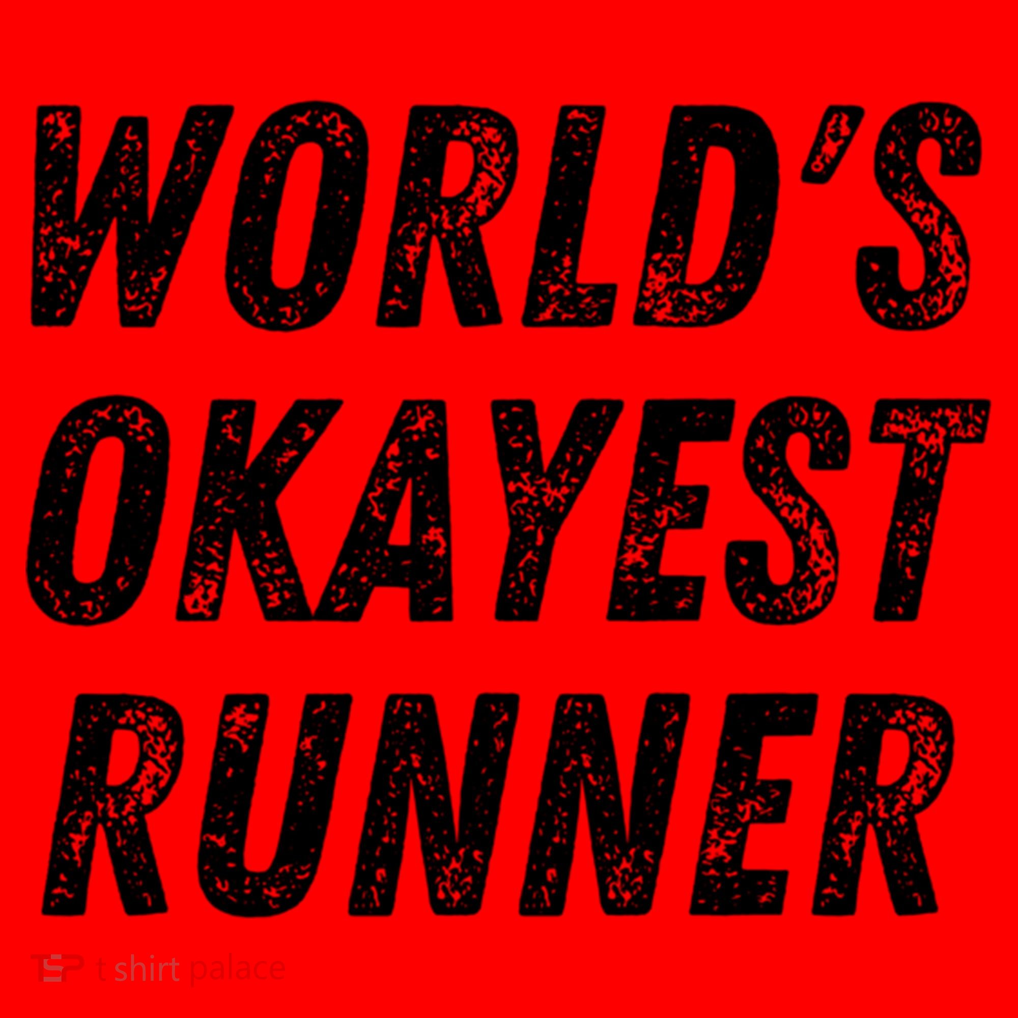 World's Okayest Runner Funny Running 5k Marathon Distance Meaningful Gift Santa Hat