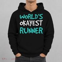 Worlds Okayest Runner . Funny Running Runner Tanks Hoodie thumb 0