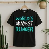 Worlds Okayest Runner . Funny Running Runner Tanks T-Shirt thumb 2