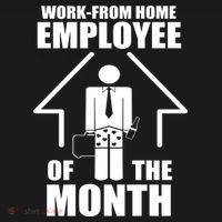Work From Home Employee Of The Month Long Sleeve Shirt thumb 2