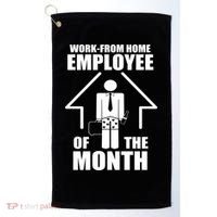 Work From Home Employee Of The Month Golf Towel thumb 0