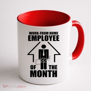 Work From Home Employee Of The Month Coffee Mug back