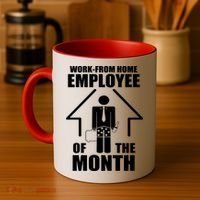 Work From Home Employee Of The Month Coffee Mug thumb 4