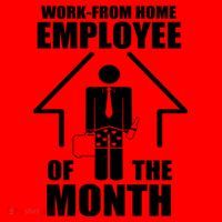 Work From Home Employee Of The Month Santa Hat thumb 1