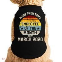 Work From Home Employee Of The Month Funny Pandemic Doggie Tank thumb 0