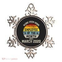 Work From Home Employee Of The Month Funny Pandemic Ornament thumb 0