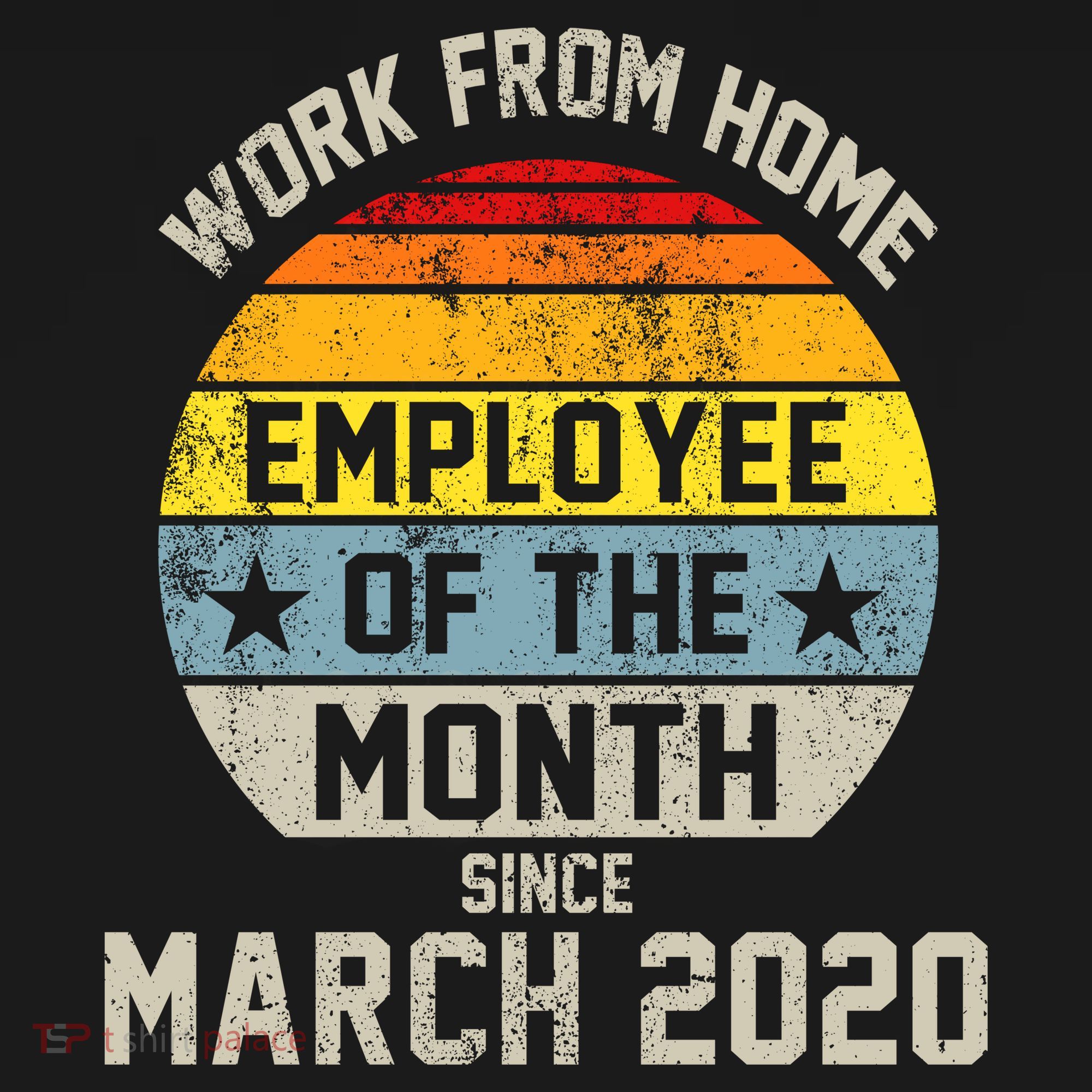 Work From Home Employee Of The Month Funny Pandemic Kids Long Sleeve Shirt