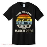 Work From Home Employee Of The Month Funny Pandemic Kids T-Shirt thumb 0