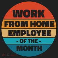 Work From Home Employee Of The Month Retro Women's Sweatshirt thumb 2
