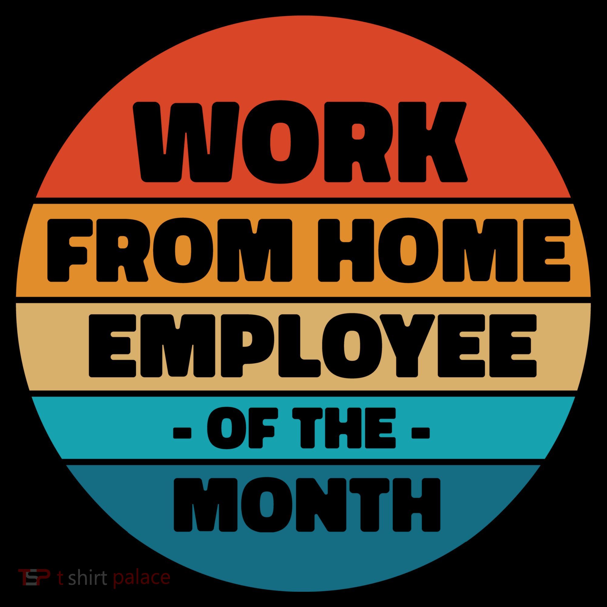 Work From Home Employee Of The Month Retro Coffee Mug