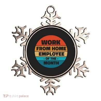Work From Home Employee Of The Month Retro Ornament