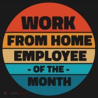 Work From Home Employee Of The Month Retro Women's Tank Top thumb 5