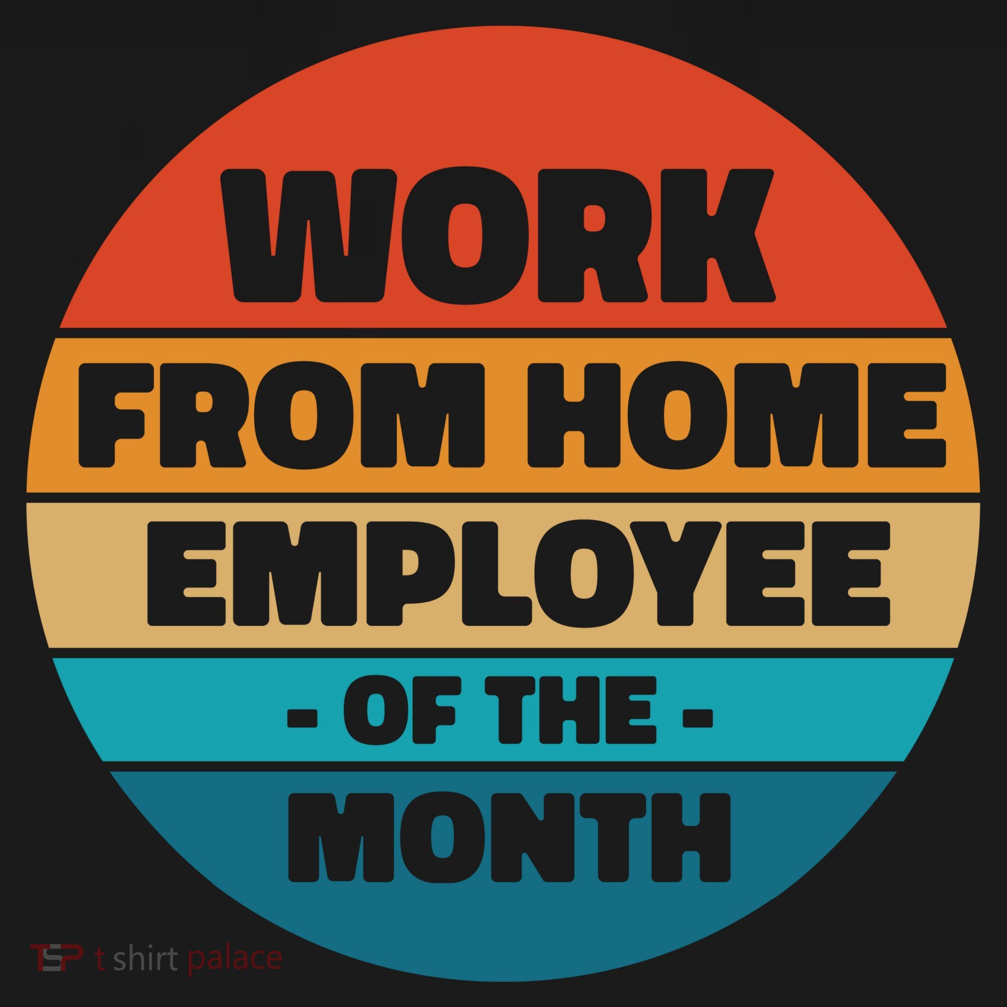 Work From Home Employee Of The Month Retro Women's Tank Top