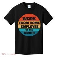 Work From Home Employee Of The Month Retro Kids T-Shirt thumb 0