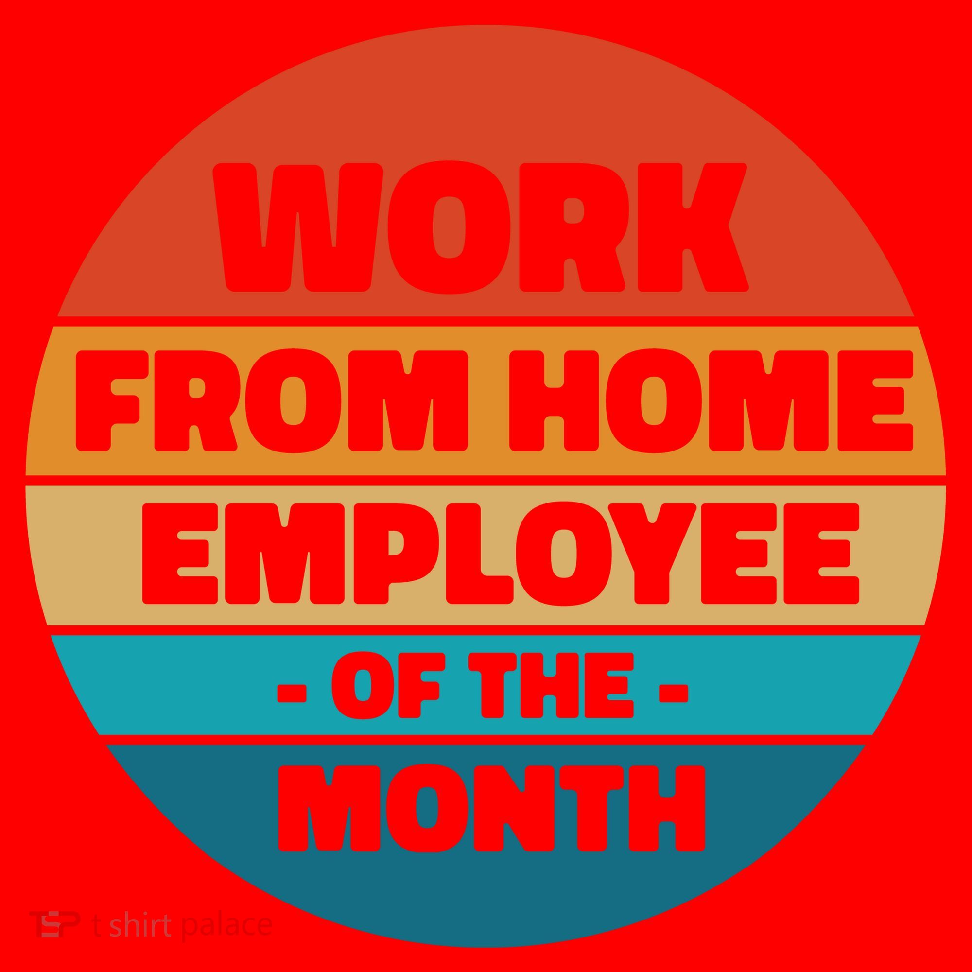 Work From Home Employee Of The Month Retro Santa Hat