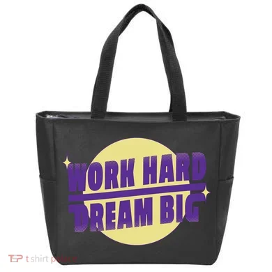 Work Hard Dream Big Tote Bag