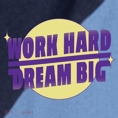 Work Hard Dream Big Raglan Baseball Sleeve Shirt