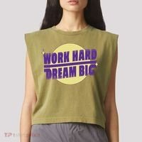 Work Hard Dream Big Garment-Dyed Women's Muscle Tee thumb 2