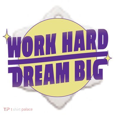 Work Hard Dream Big Ceramic Ornament