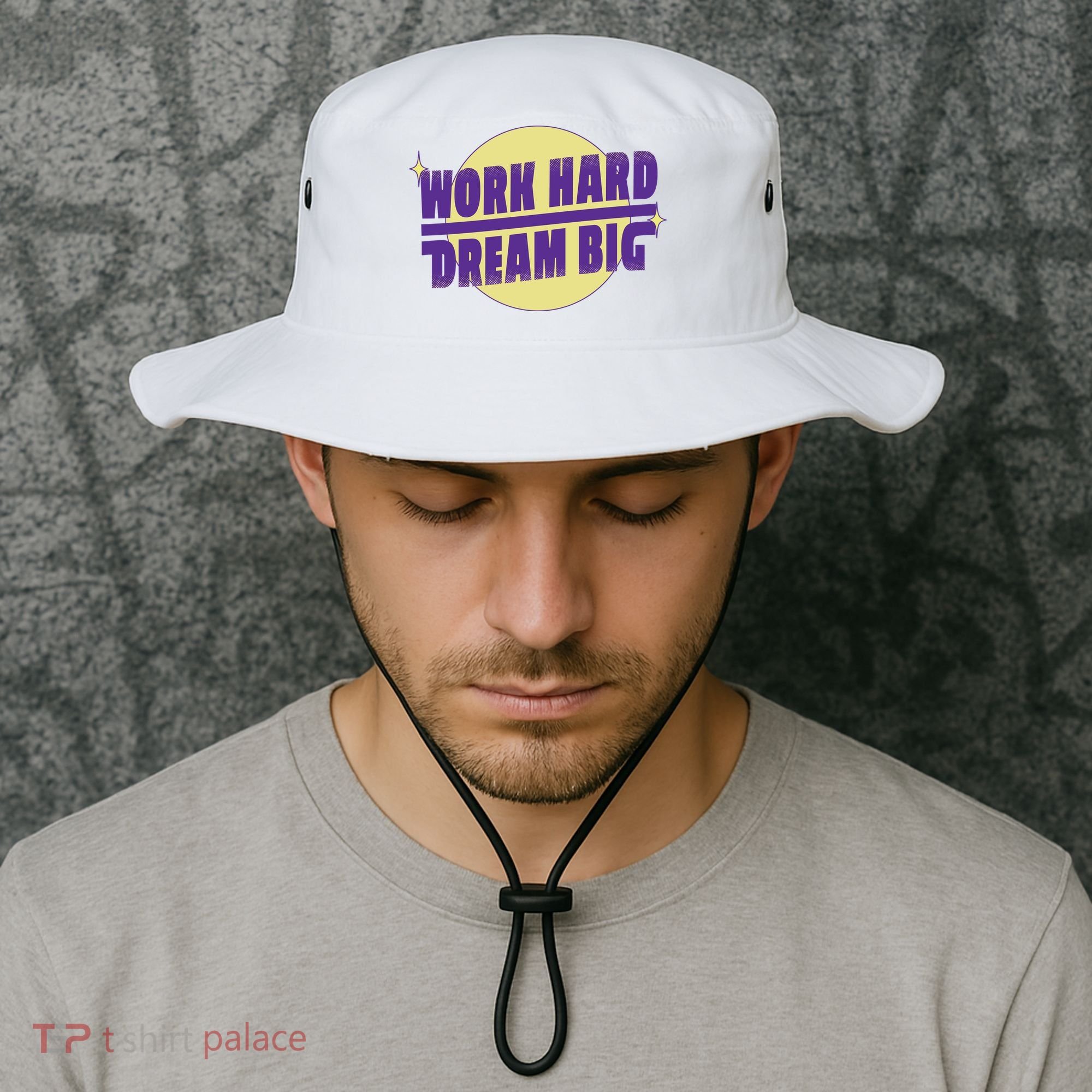 Work Hard Dream Big Bucket Hat