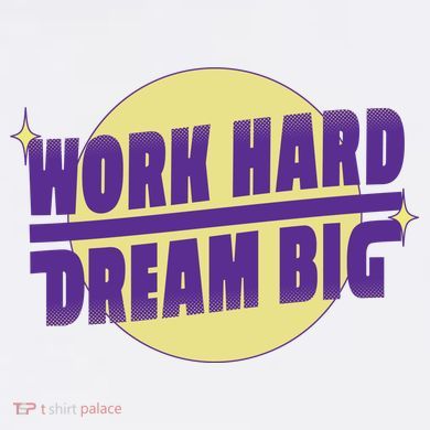 Work Hard Dream Big 11oz C Handle Ceramic Mug