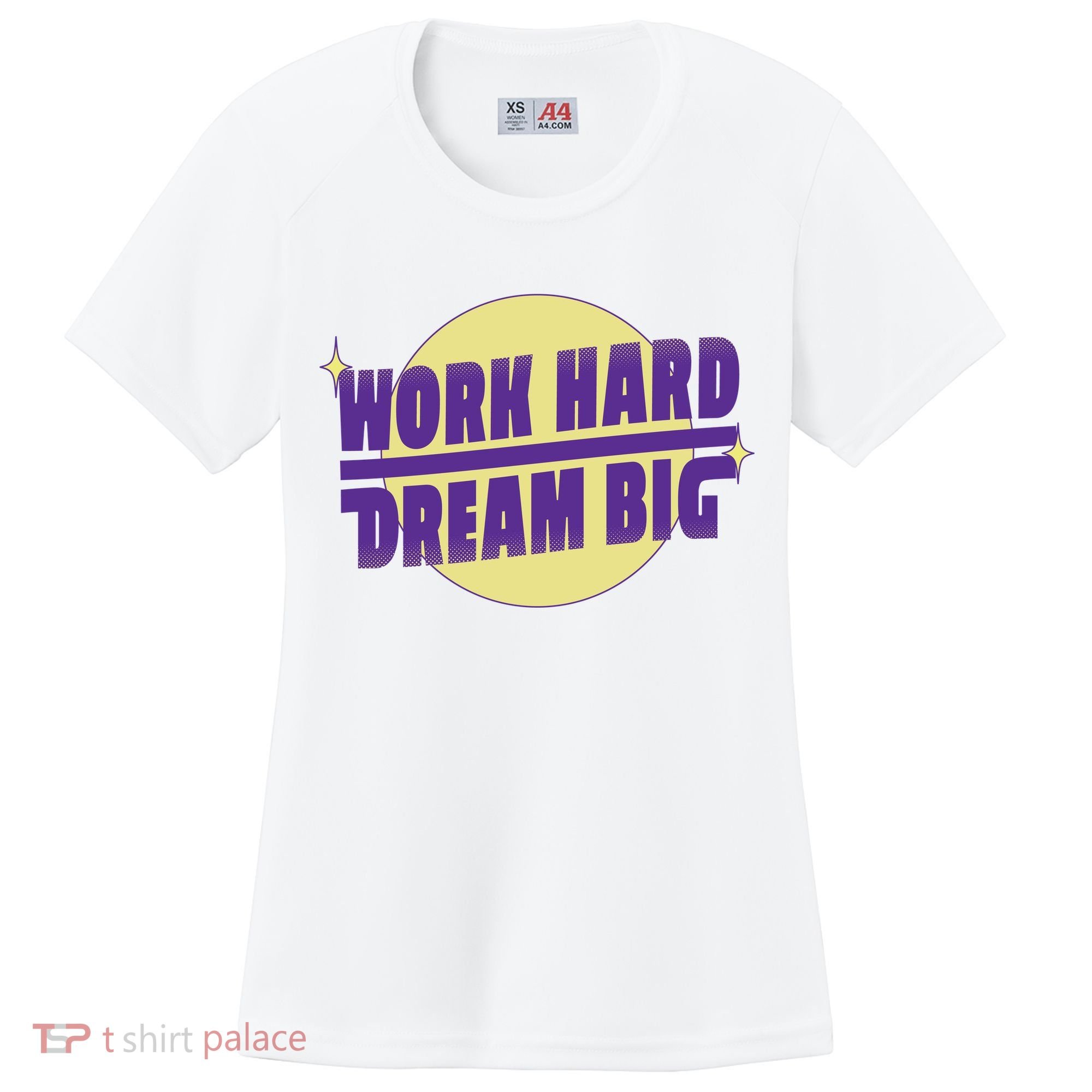 Work Hard Dream Big Women's Cooling Performance Crew T-Shirt