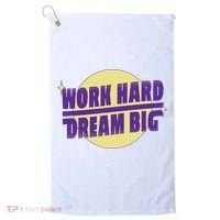 Work Hard Dream Big Golf Towel thumb 0