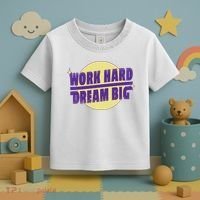 Work Hard Dream Big Toddler T-Shirt thumb 3