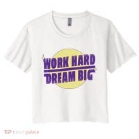 Work Hard Dream Big Women's Crop Top Tee thumb 0