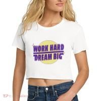 Work Hard Dream Big Women's Crop Top Tee thumb 2