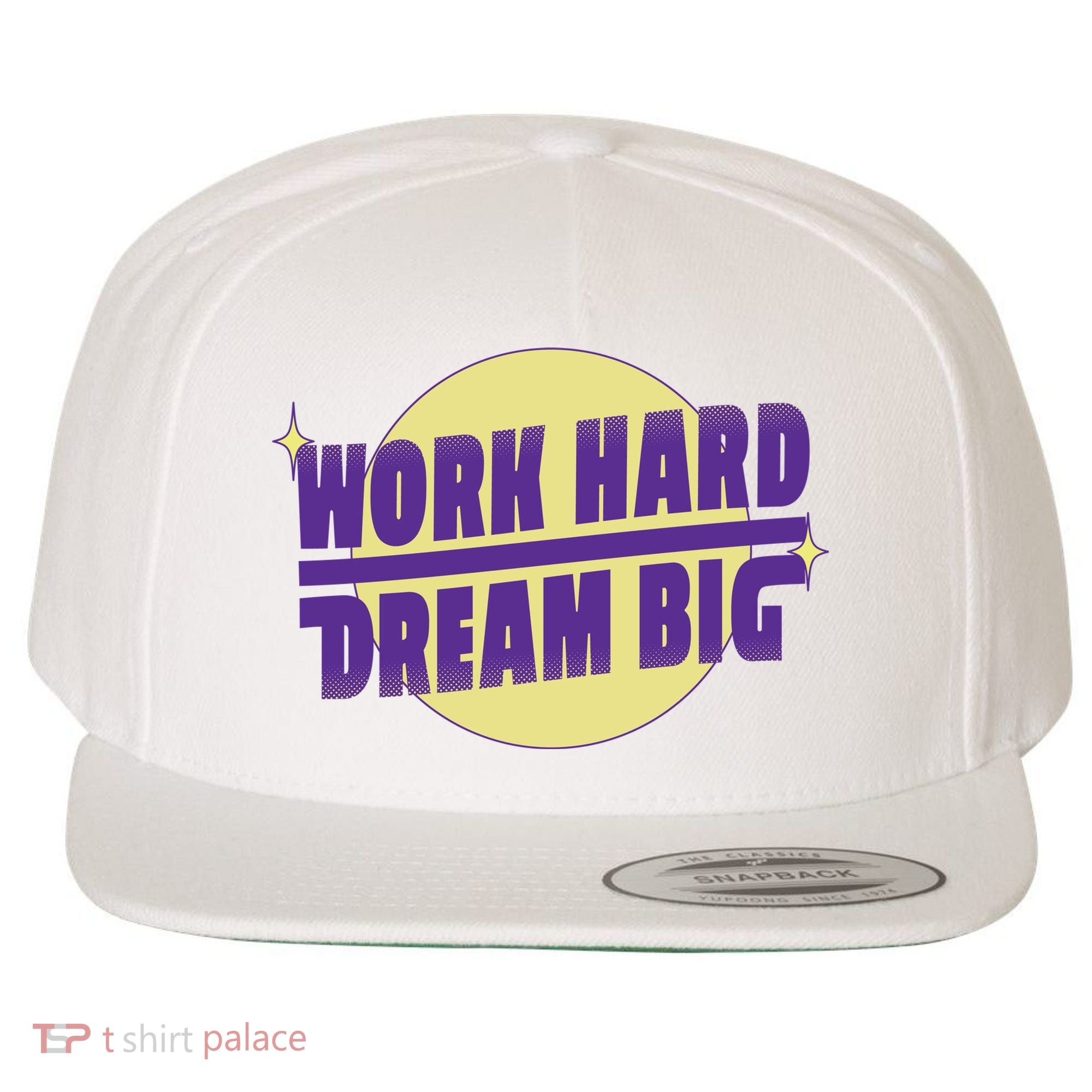 Work Hard Dream Big Wool Snapback Cap