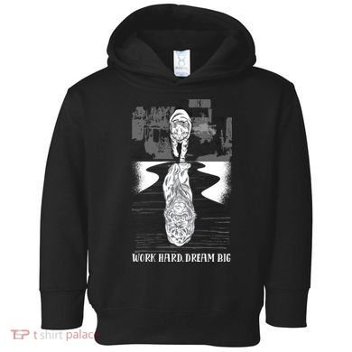 Work Hard Dream Big Tiger Toddler Hoodie