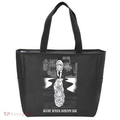 Work Hard Dream Big Tiger Tote Bag
