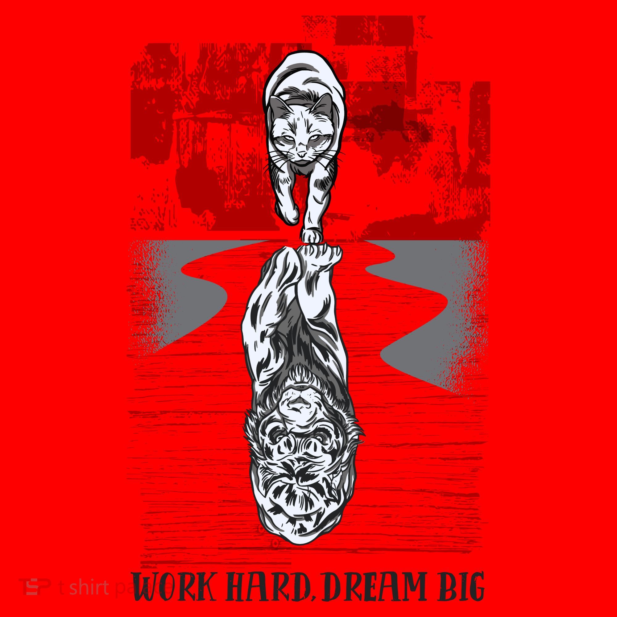 Work Hard Dream Big Tiger Santa Hat