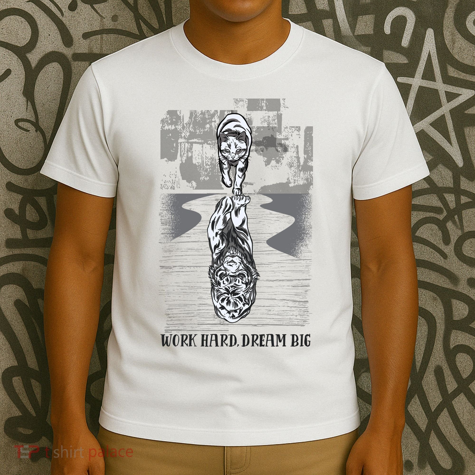 Work Hard Dream Big Tiger T-Shirt
