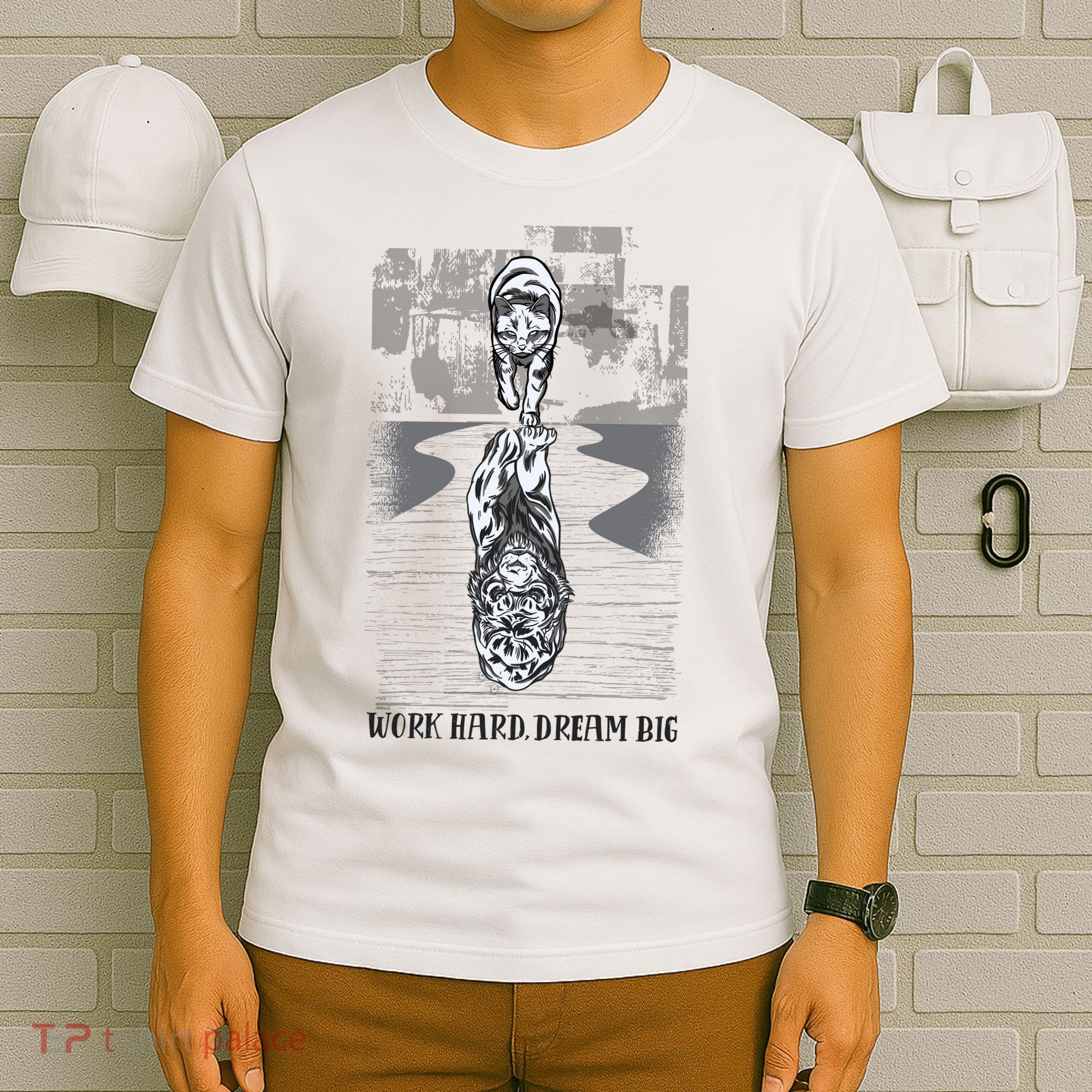 Work Hard Dream Big Tiger T-Shirt