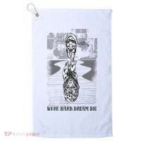 Work Hard Dream Big Tiger Golf Towel thumb 0