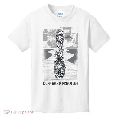 Work Hard Dream Big Tiger Kids T-Shirt