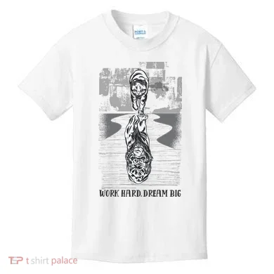 Work Hard Dream Big Tiger Kids T-Shirt