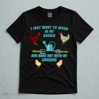Work In My Garden Hang Out With My Chickens T-Shirt thumb 5