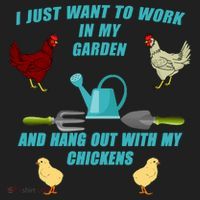 Work In My Garden Hang Out With My Chickens Beanie thumb 2