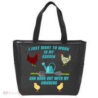 Work In My Garden Hang Out With My Chickens Tote Bag thumb 0