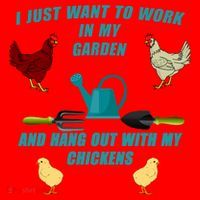 Work In My Garden Hang Out With My Chickens Santa Hat thumb 1