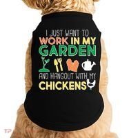 Work In My Garden Hangout With My Chickens Doggie Tank thumb 0
